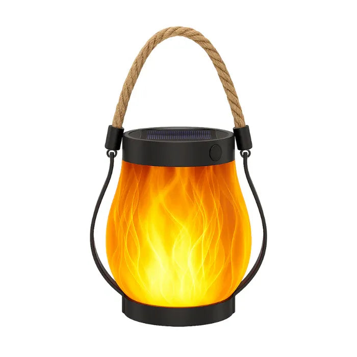 Solar Lantern with Flame Effect