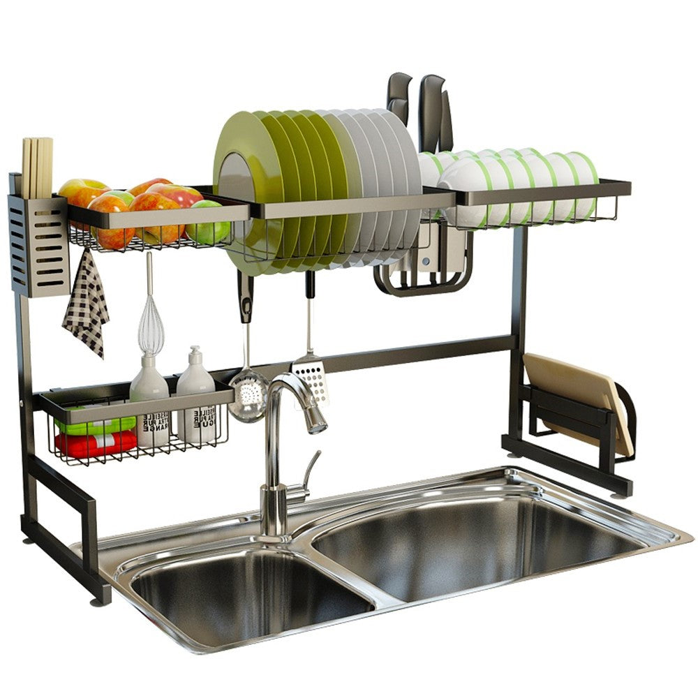 Over-Sink Stainless Steel Dish Drying Rack