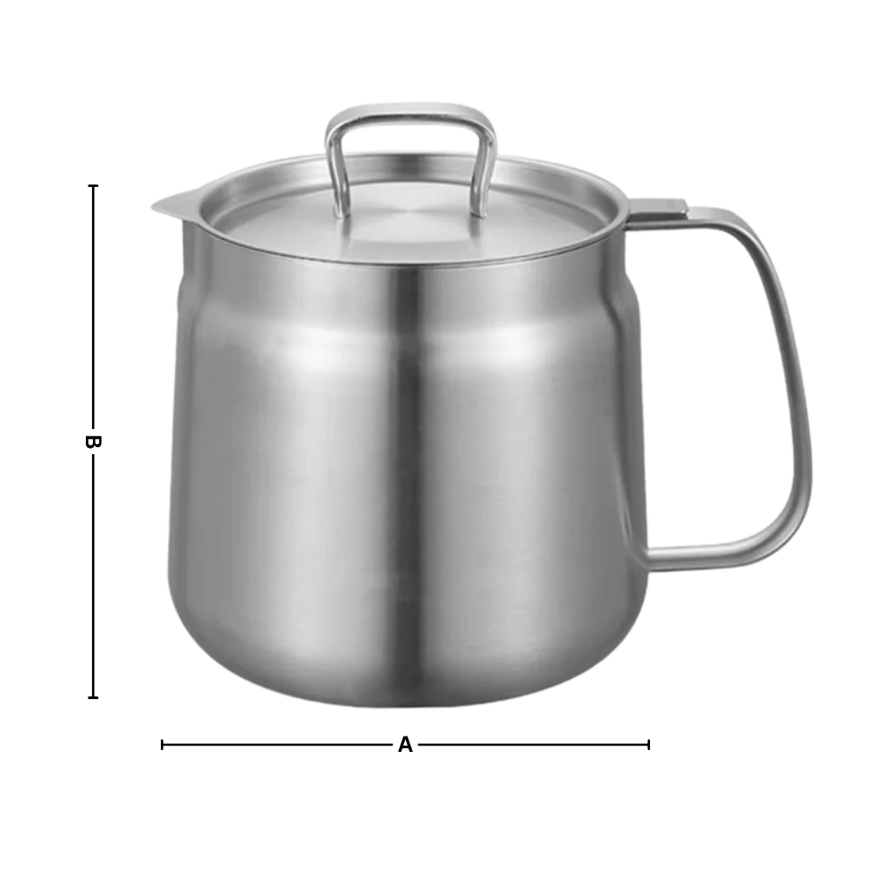 2-in-1 Stainless Steel Frying Pot