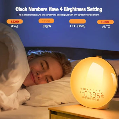 Light Alarm Clock with Nature Sounds