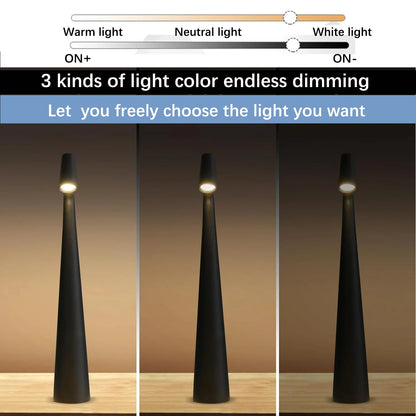 Touch Control Reading Light Tri-Color