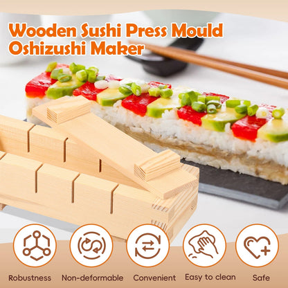 Wooden Sushi Maker Press Mold