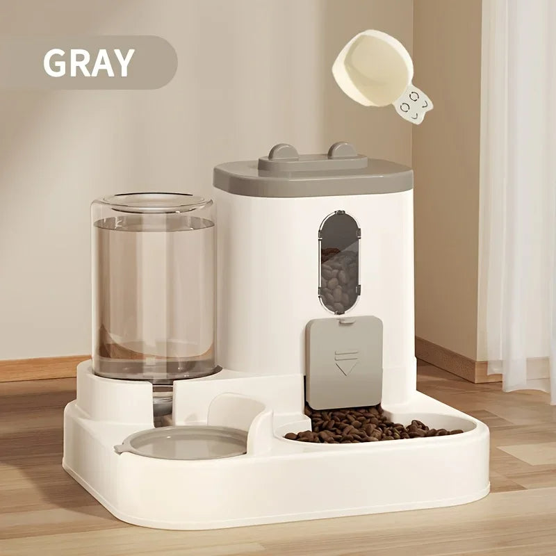 2-in-1 Pet Feeder With Water Dispenser