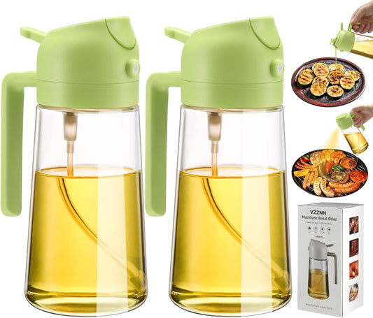 2-Pack Oil Dispenser and Sprayer Bottle