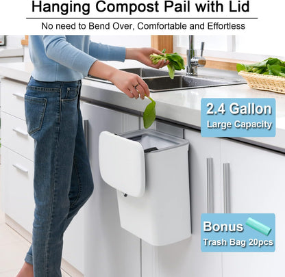 2.4 Gallon Kitchen Compost Bin