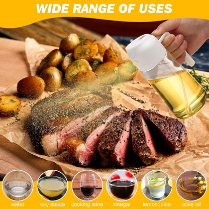 2-Pack Oil Dispenser and Sprayer Bottle