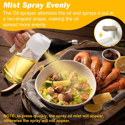 2-Pack Oil Dispenser and Sprayer Bottle
