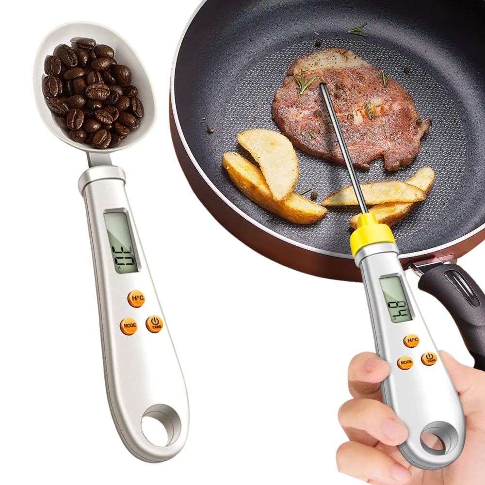2-in-1 Digital Spoon Scale Food Thermometer