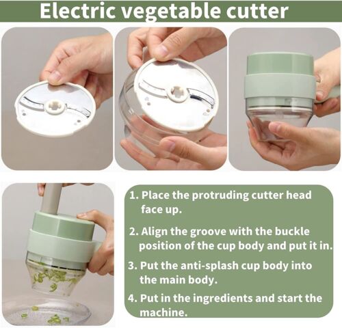 4-in-1 Electric Food Cutter