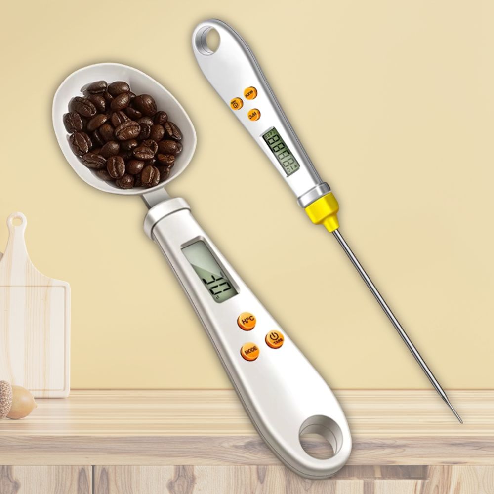 2-in-1 Digital Spoon Scale Food Thermometer