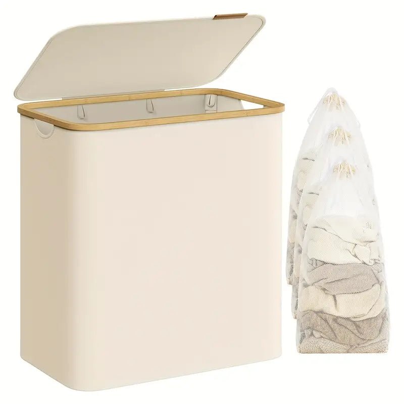 Foldable Laundry Basket 2 Compartments