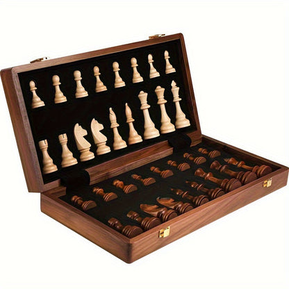 Wooden Chess Set for Home and Travel