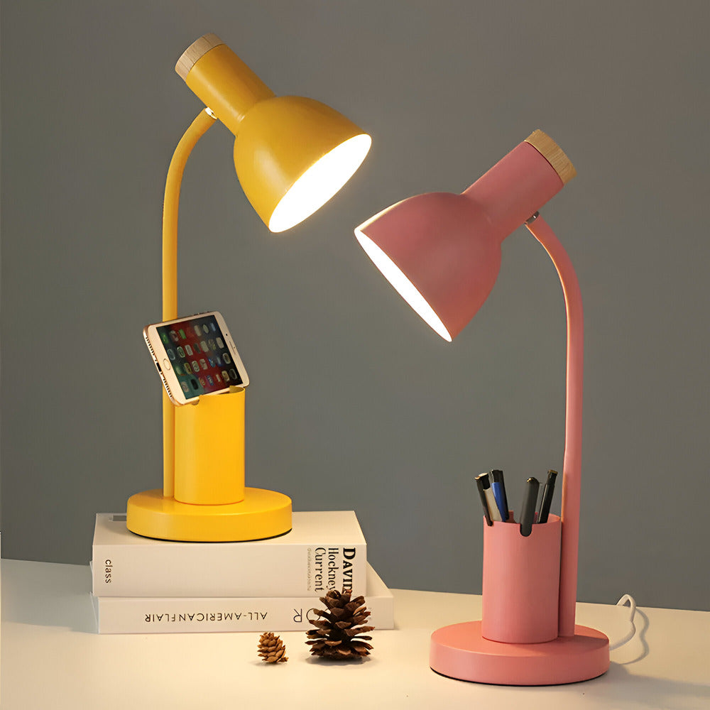 Nordic LED Desk Lamp With Pen Holder