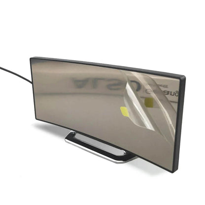 Curved LED Mirror Digital Alarm Clock