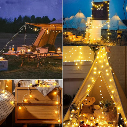 Solar-Powered Outdoor Fairy Lights
