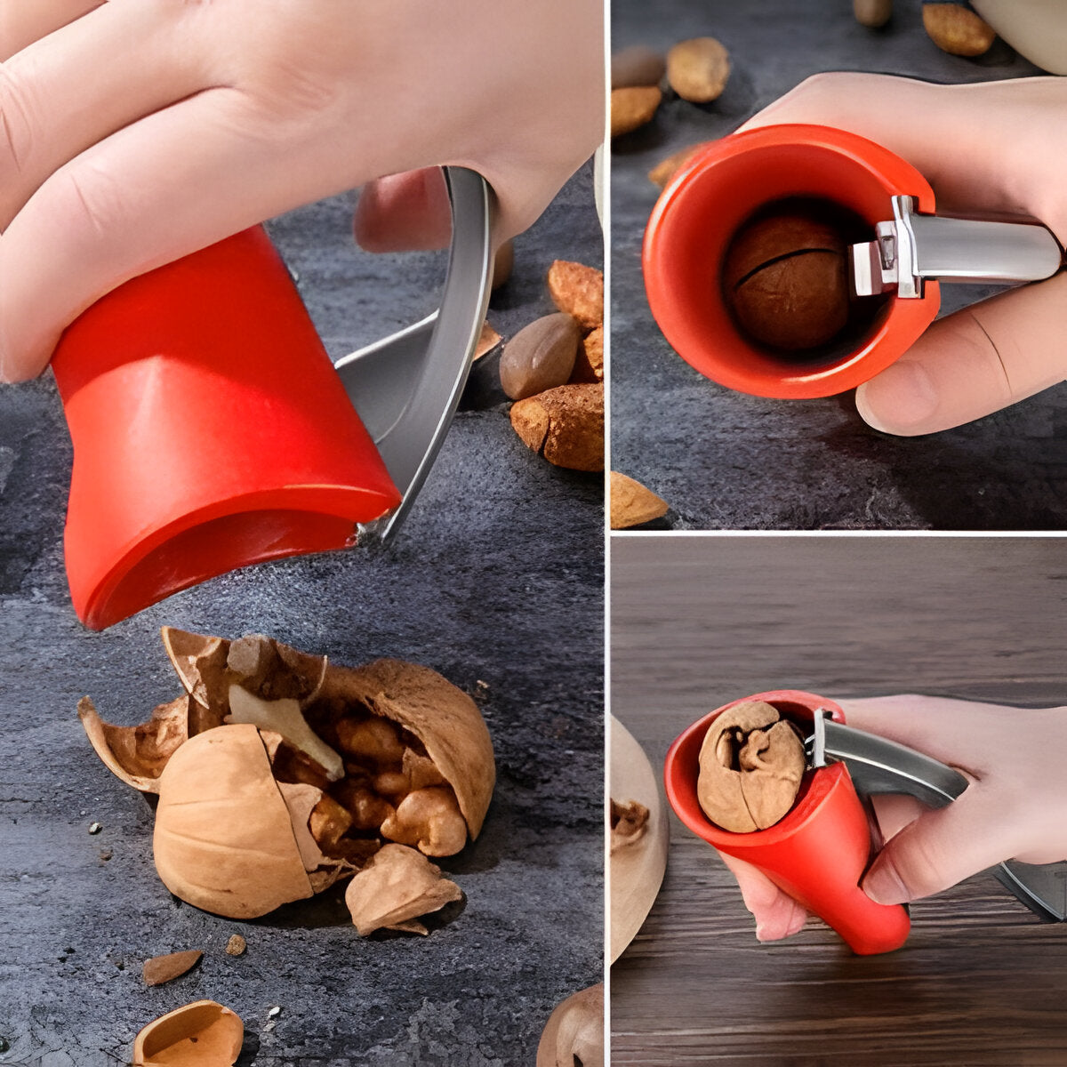 Ergonomic Nutcracker Lever Mechanism