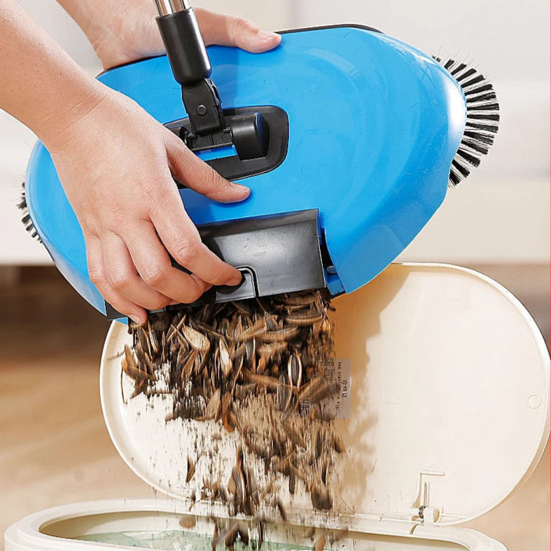 2-in-1 Broom With Rotating Brush