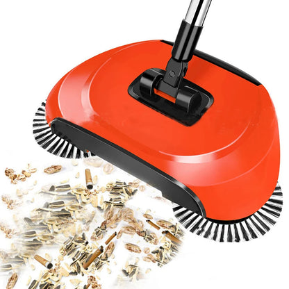 2-in-1 Broom With Rotating Brush