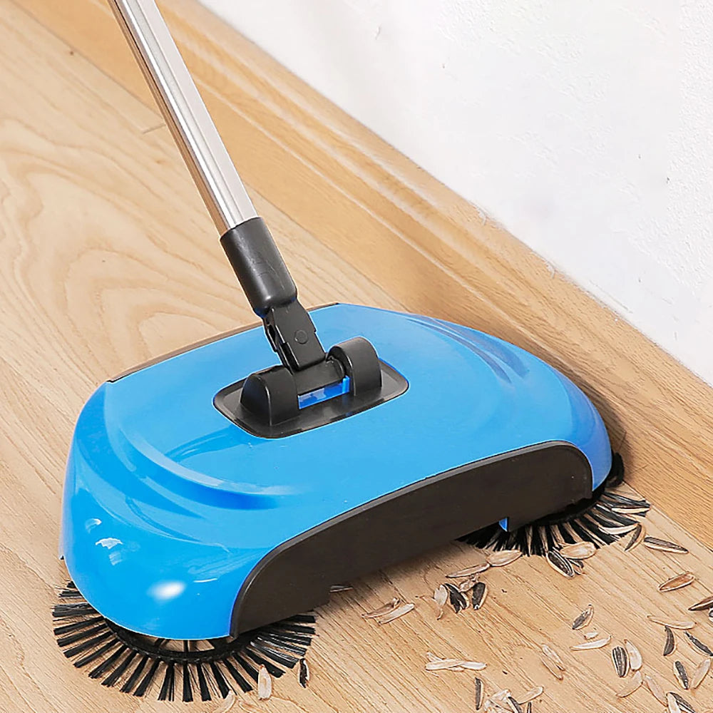 2-in-1 Broom With Rotating Brush