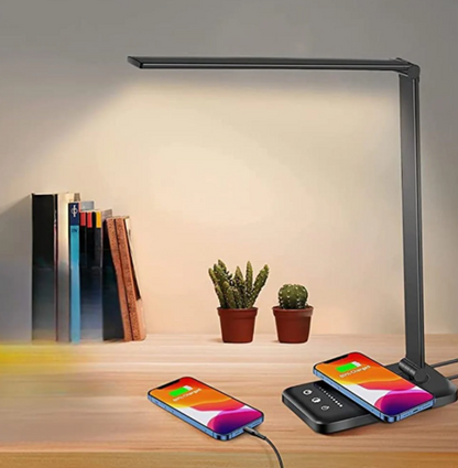 Adjustable LED Table Lamp with Charging