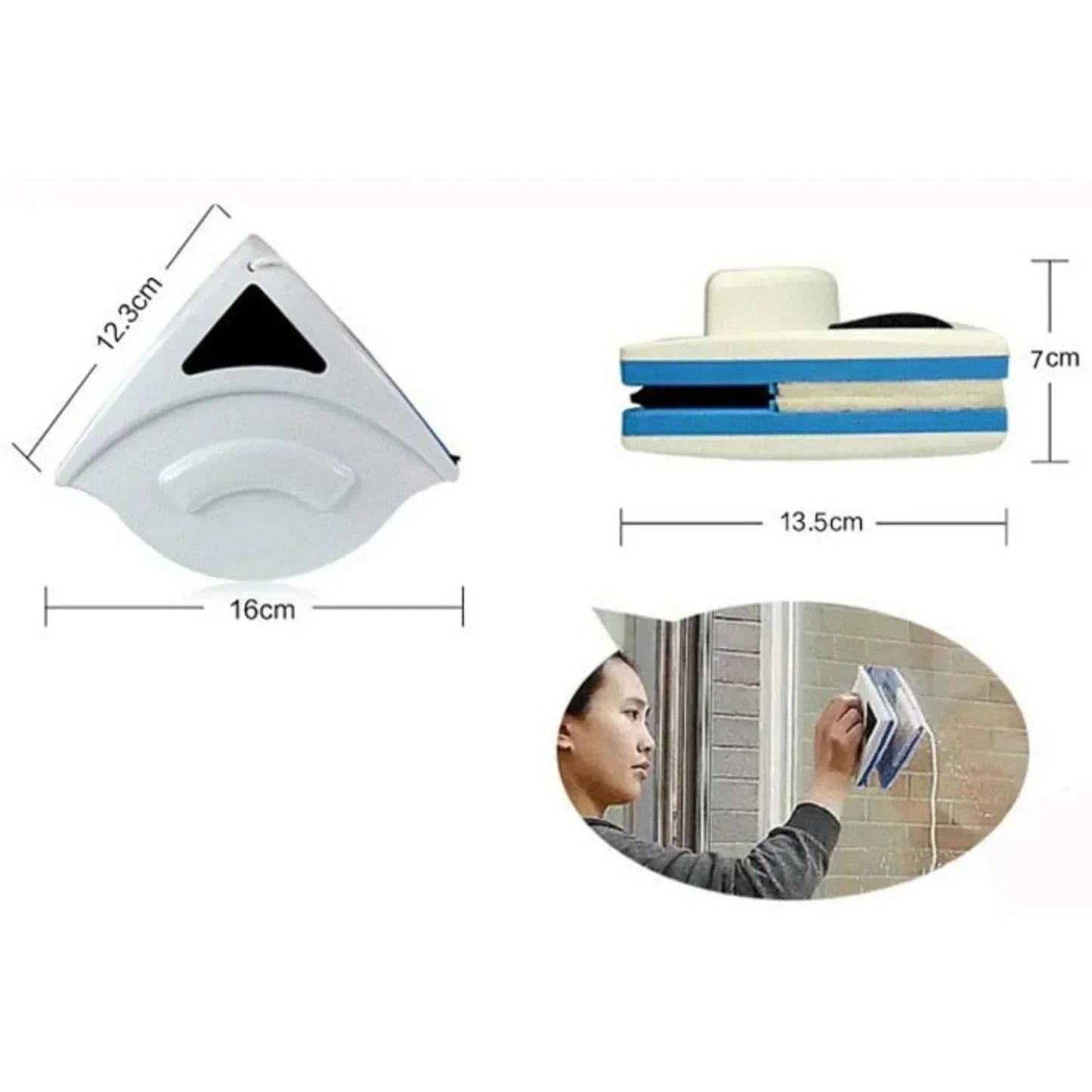 Magnetic Double-Sided Window Cleaner