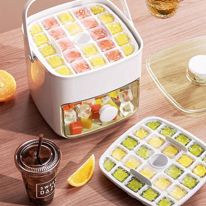 2-Stage Push-In Ice Cube Tray
