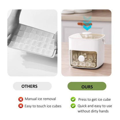 2-Stage Push-In Ice Cube Tray