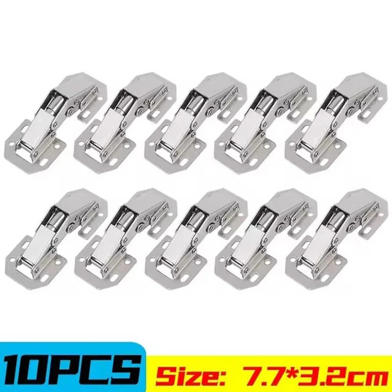 Cabinet Hinges Set - 10 Pack
