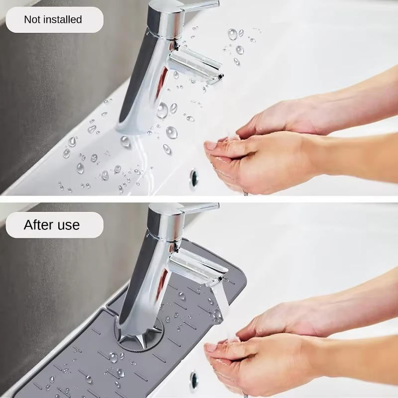 Kitchen Sink Faucet Splash Guard