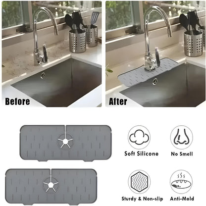 Kitchen Sink Faucet Splash Guard