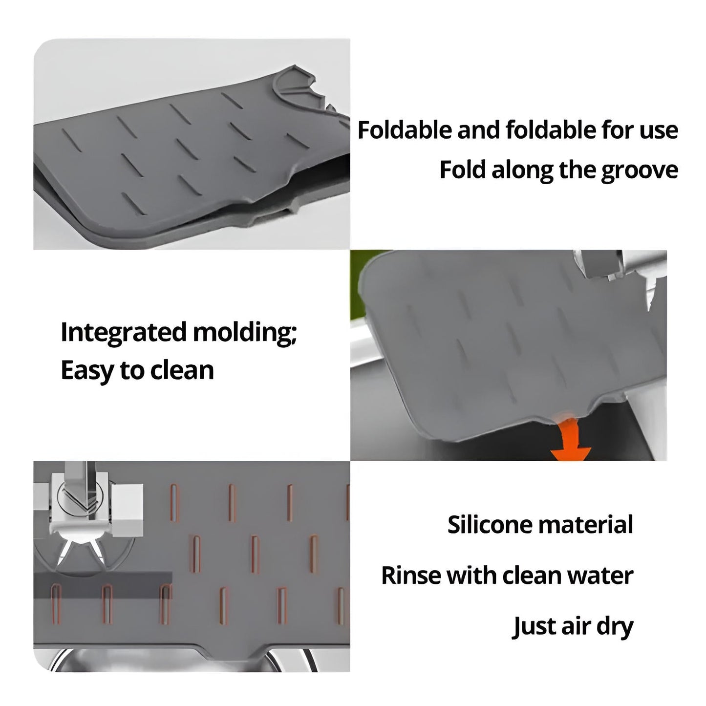 Kitchen Sink Faucet Splash Guard