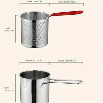 Deep Fryer Pot with Strainer
