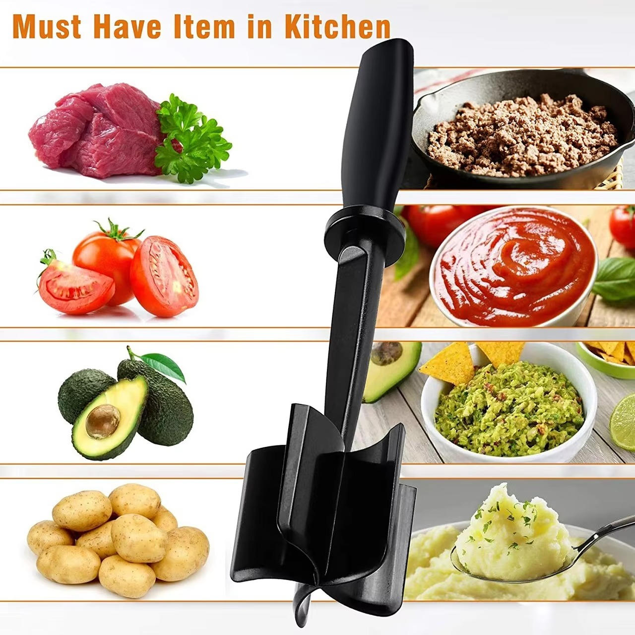 Heat-Resistant Meat Chopper Tool