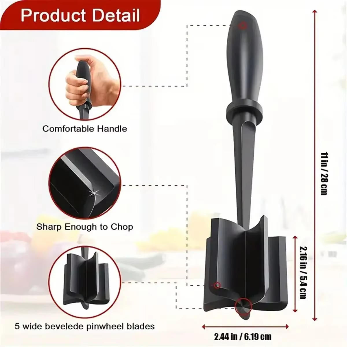 Heat-Resistant Meat Chopper Tool
