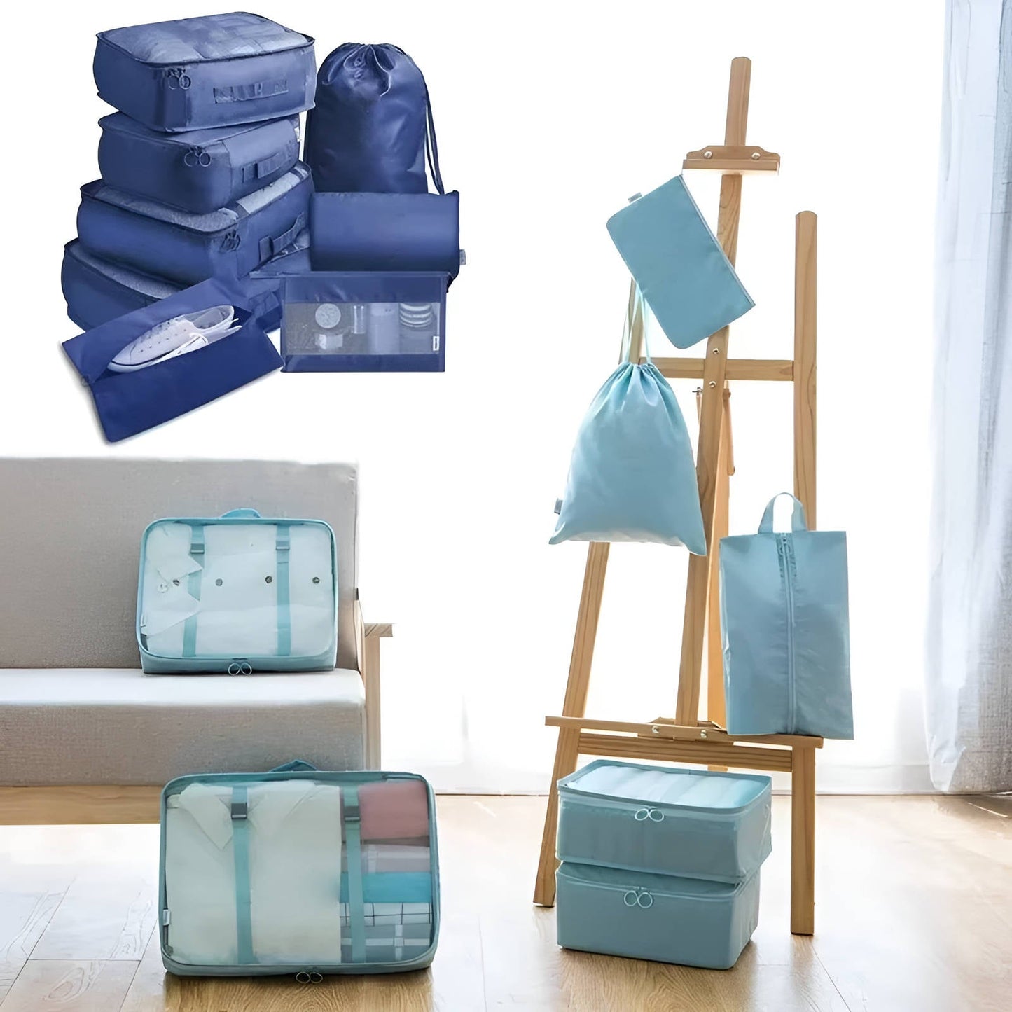7-Piece Travel Packing Cube Set