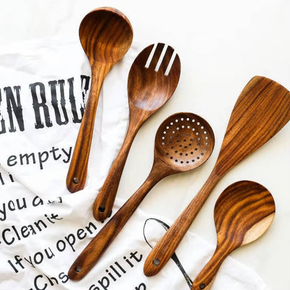 6-Piece Wooden Utensil Set