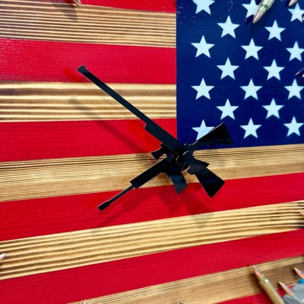 American Flag Patriotic Wall Clock