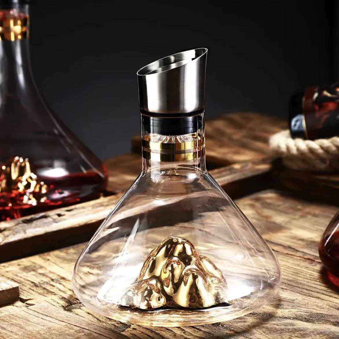 Crystal Glass Wine Decanter Carafe