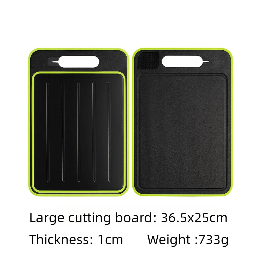4-in-1 Cutting Board with Knife Sharpener