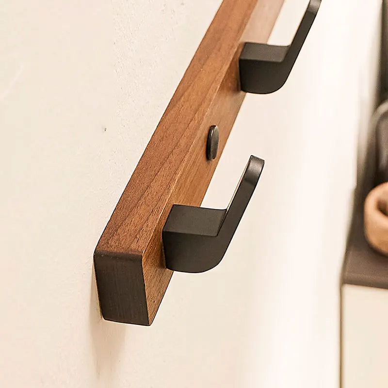Minimalist Wood & Metal Coat Hook