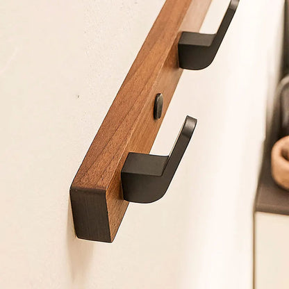 Minimalist Wood & Metal Coat Hook