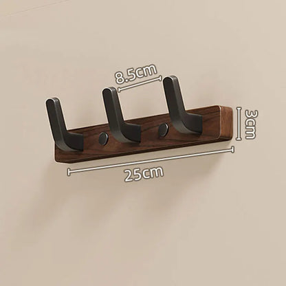 Minimalist Wood & Metal Coat Hook