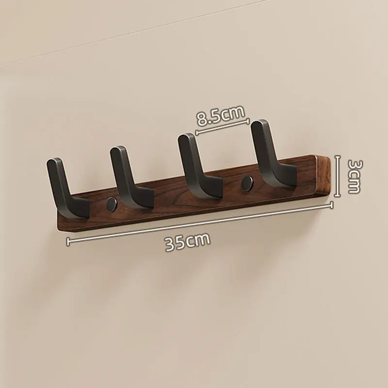 Minimalist Wood & Metal Coat Hook