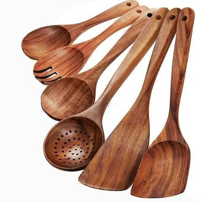 6-Piece Wooden Utensil Set