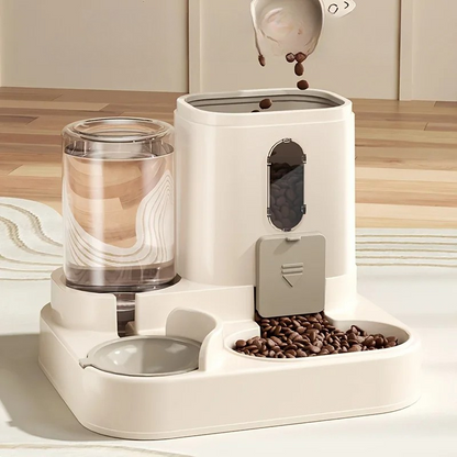 2-in-1 Pet Feeder With Water Dispenser
