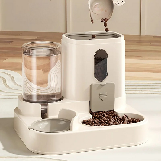 2-in-1 Pet Feeder With Water Dispenser
