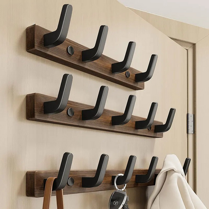Minimalist Wood & Metal Coat Hook