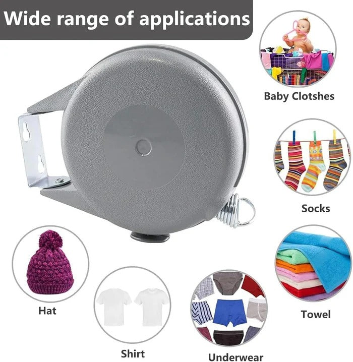 Retractable Washing Line Wall Mount