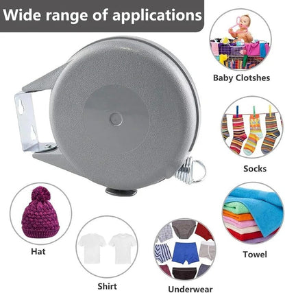 Retractable Washing Line Wall Mount