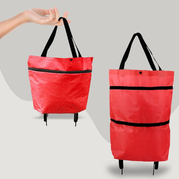 Foldable Shopping Trolley Bag With Wheels